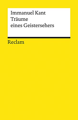 Träume eines Geistersehers (Reclams Universal-Bibliothek) von Reclam Philipp Jun.