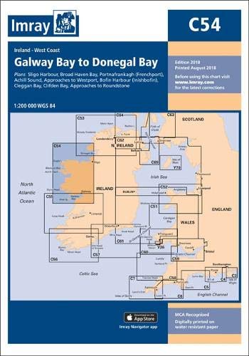Imray Chart C54: Galway Bay to Donegal Bay (C Charts, Band 54) von Imray, Laurie, Norie & Wilson Ltd