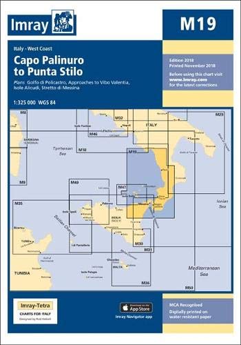 Imray Chart M19: Capo Palinuro to Punta Stilo (M Charts, Band 19)