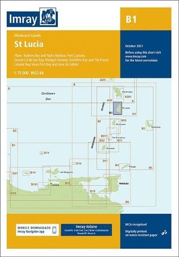 Imray Chart B1: St Lucia (B Charts, Band 1)