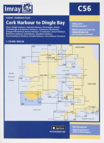 Imray Chart C56: Cork Harbour to Dingle Bay (C Series)