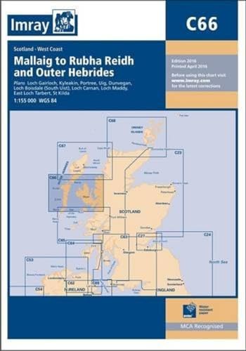 Imray Chart C66: Mallaig to Rudha Reidh and Outer Hebrides von Imray, Laurie, Norie & Wilson Ltd