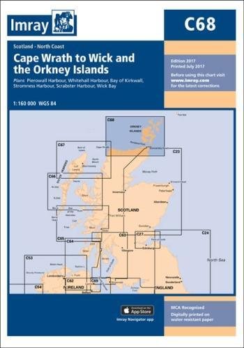 Imray Chart C68: Cape Wrath to Wick and the Orkney Islands (C Series)