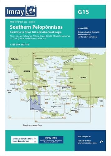 Imray Chart G15: Southern Pelopónnisos (G Charts, Band 15)
