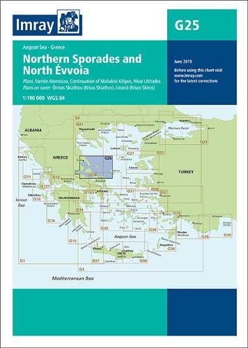 Imray Chart G25: Northern Sporades and North Evvoia (G Series) von Imray, Laurie, Norie & Wilson Ltd