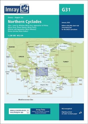 Imray Chart G31: Northern Cyclades (G Charts, Band 31)