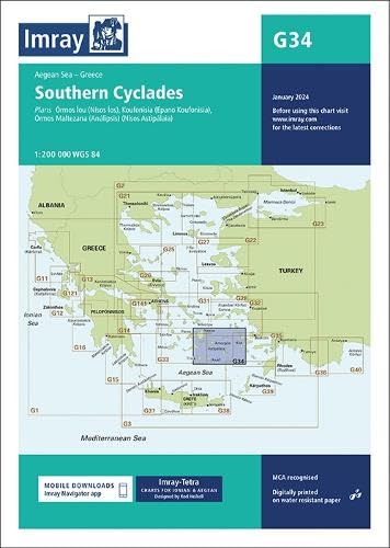 Imray Chart G34: Southern Cyclades (G Charts, Band 34)