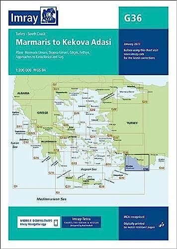 Imray Chart G36 Turkey - South Coast: Marmaris to Kekova Adasi (Imray G Charts, Band 36)