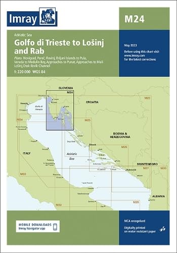 Imray Chart M24: Golfo di Trieste to Lošinj and Rab (M Charts, Band 24)