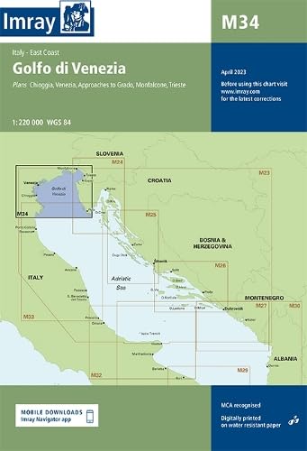 Imray Chart M34: Golfo di Venezia (M Series, Band 34)