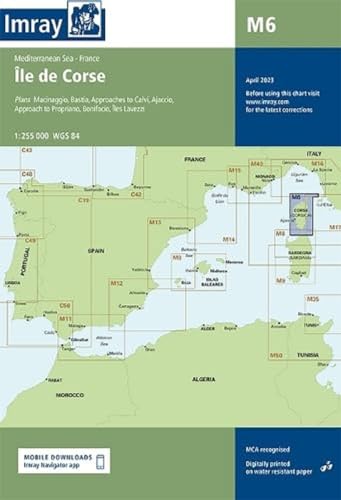 Imray Chart M6: Ile de Corse (M Series, Band 6) von Imray, Laurie, Norie & Wilson Ltd