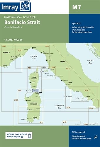 Imray Chart M7: Bonifacio Strait (M Series, Band 7) von Imray, Laurie, Norie & Wilson Ltd