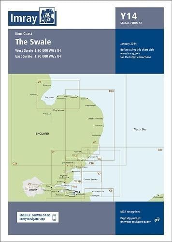 Imray Chart Y14: The Swale (Small Format) (Y Charts, Band 14) von Imray, Laurie, Norie & Wilson Ltd
