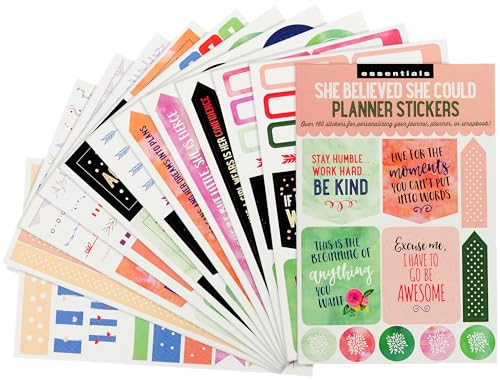 Essentials She Believed She Could Planner Stickers von Peter Pauper Press