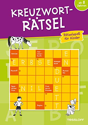 Kreuzworträtsel ab 8 Jahren (Grün): Spielen und Beschäftigen (Rätsel, Spaß, Spiele) von Tessloff