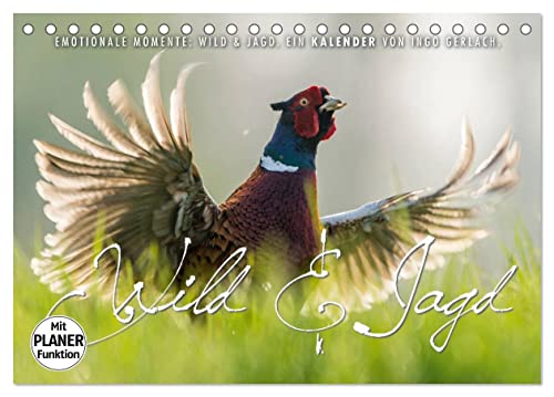 Emotionale Momente: Wild und Jagd. (Tischkalender 2024 DIN A5 quer), CALVENDO Monatskalender von CALVENDO
