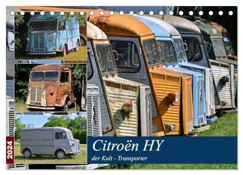 Citroën HY der Kult -Transporter (Tischkalender 2024 DIN A5 quer), CALVENDO Monatskalender: Ein Oldie zum knuddeln (CALVENDO Mobilitaet)