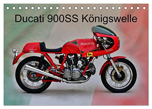 Ducati 900SS Königswelle (Tischkalender 2024 DIN A5 quer), CALVENDO Monatskalender