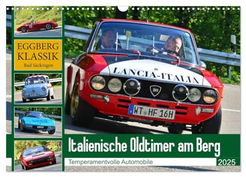 Italienische Oldtimer am Berg (Wandkalender 2025 DIN A3 quer), CALVENDO Monatskalender von CALVENDO