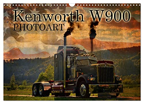Kenworth W900 PHOTOART (Wandkalender 2024 DIN A3 quer), CALVENDO Monatskalender