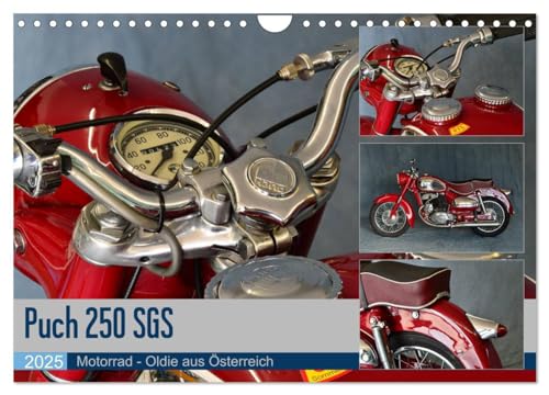 Puch 250 SGS Motorrad - Oldie aus Österreich (Wandkalender 2025 DIN A4 quer), CALVENDO Monatskalender