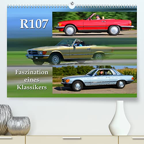 R107 Faszination eines Klassikers (hochwertiger Premium Wandkalender 2024 DIN A2 quer), Kunstdruck in Hochglanz