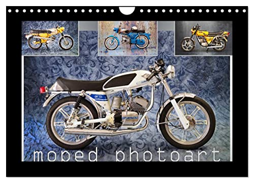 moped photoart (Wandkalender 2024 DIN A4 quer), CALVENDO Monatskalender