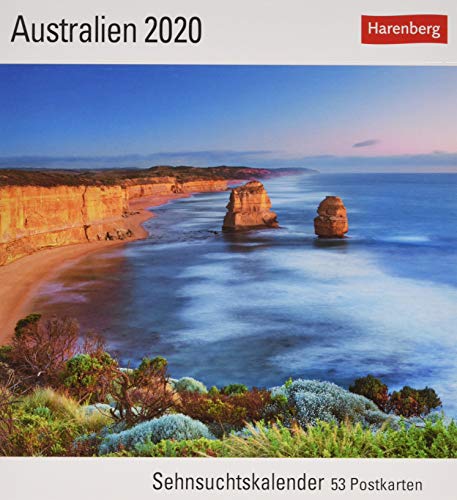 Australien Postkartenkalender 2020. Wochenkalendarium. Blockkalender. Format 16 x 17,5 cm: Sehnsuchtskalender, 53 Postkarten