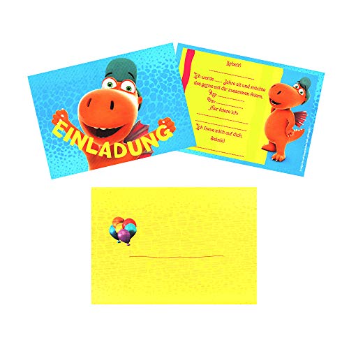 Der kleine Drache Kokosnuss - Einladungskarten-Set