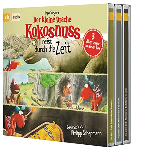 Der kleine Drache Kokosnuss reist durch die Zeit: Drei spannende Abenteuer in einer Box: Der kleine Drache Kokosnuss bei den Dinosauriern, Der kleine ... der Mumie (Hörbuch Sonderausgaben, Band 4)