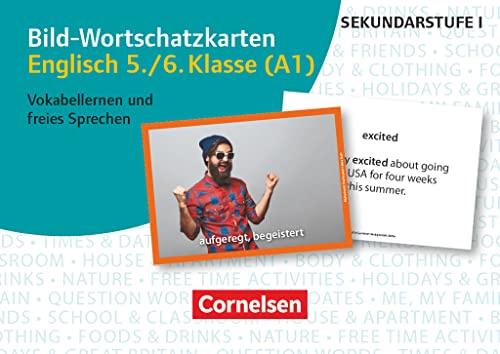 Bild-Wortschatzkarten Fremdsprachen Sekundarstufe I: Englisch 5./6. Klasse (A1) - Vokabellernen und freies Sprechen - 300 Bildkarten von Cornelsen Vlg Scriptor