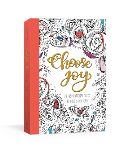Choose Joy Postcard Book: 24 Inspirational Cards to Color and Send von Ink & Willow