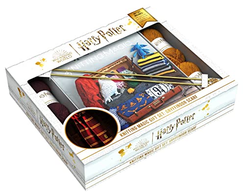 Harry Potter Knitting Magic Gift Set: Gryffindor Scarf: Plus Exclusive Scarf Kit