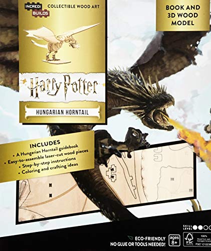 IncrediBuilds: Harry Potter: Hungarian Horntail Book and 3D Wood Model: A Behind-the-Scenes Guide to the Dragons of the Wizarding World