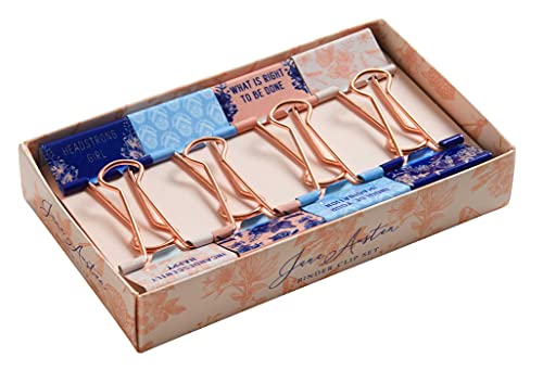 Jane Austen: Floral Patterns Binder Clips (Set of 8) von Insight Editions