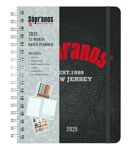 2025 The Sopranos 13-Month Weekly Planner