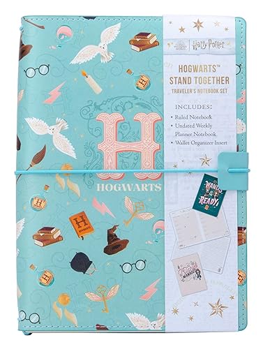 Harry Potter: Hogwarts Stand Together Traveler's Notebook Set: (Refillable Notebook)
