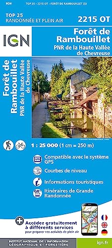 2215OT Forêt de Rambouillet.PNR de La Haute Vallée de Chevreuse (TOP 25) von IGN Frankreich