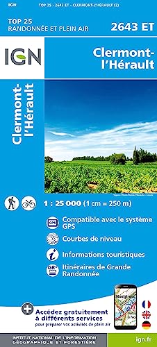 2643ET Clermont-L'Herault (TOP 25) von IGN Institut Geographique National