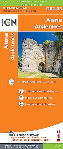 Aisne - Ardennes (721301) (Routier France départementale, Band 721301) von Institut Geographique National