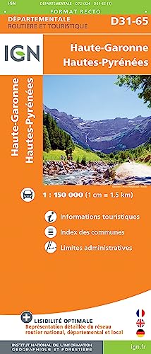 Haute-Garonne - Hautes-Pyrénées (721324) (Routier France départementale, Band 721324) von Institut Geographique National