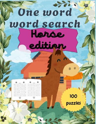 WORD SEARCH: One word word search: Can you find the horse? (Word Searches International) von Independently published