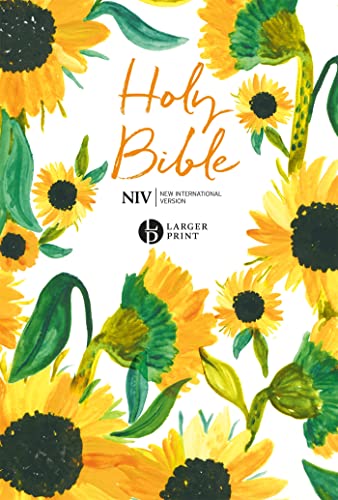 NIV Larger Print Soft-tone Bible: Sunflowers