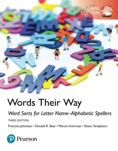 Words Their Way: Word Sorts for Letter Name-Alphabetic Spellers, Global Edition von Pearson