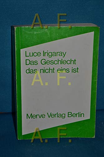Das Geschlecht das nicht eins ist (Internationaler Merve Diskurs: Perspektiven der Technokultur) von merveayakkabı since 1991