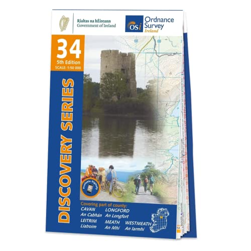 Cavan Leitrim Longford: Meath West Meath (OS Discovery Series, Band 34) von Ordnance Survey Ireland