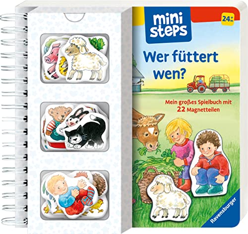 ministeps: Wer füttert wen?: Mein großes Spielbuch mit 22 Magnetteilen. Ab 24 Monaten (ministeps Bücher) von Ravensburger Verlag