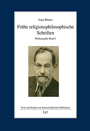 Frühe religionsphilosophische Schriften: Werkausgabe Band 1 von Lit Verlag