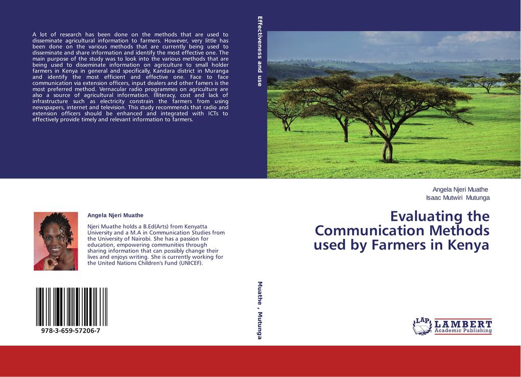 Evaluating the Communication Methods used by Farmers in Kenya von LAP LAMBERT Academic Publishing