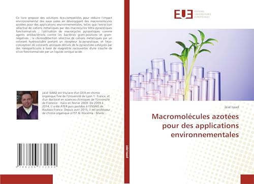 Macromolécules azotées pour des applications environnementales von Éditions universitaires européennes
